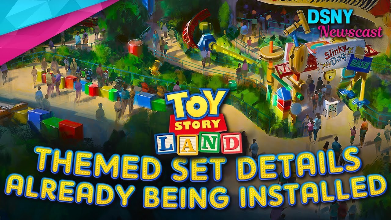 Themed Pieces Already Showing Up In 'Toy Story Land' at Disney World - Disney News - 8/24/17