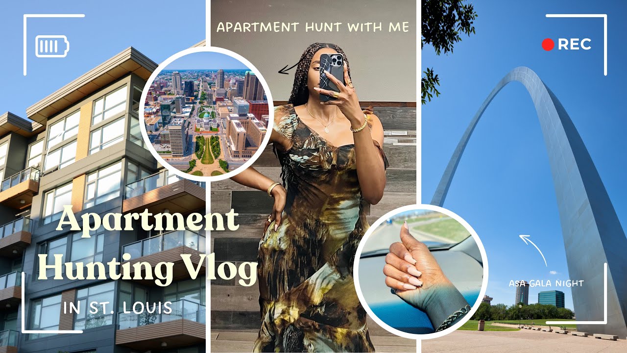 Vlog: St. Louis Apartment Hunting & Tour | Rent is EXPENSIVE & Not Worth The Price | ASA Gala Night