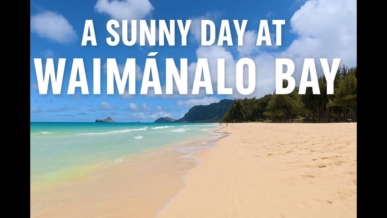 Walking Waimanalo Beach in 4K 🌞 - A Hawaiian Paradise Escape