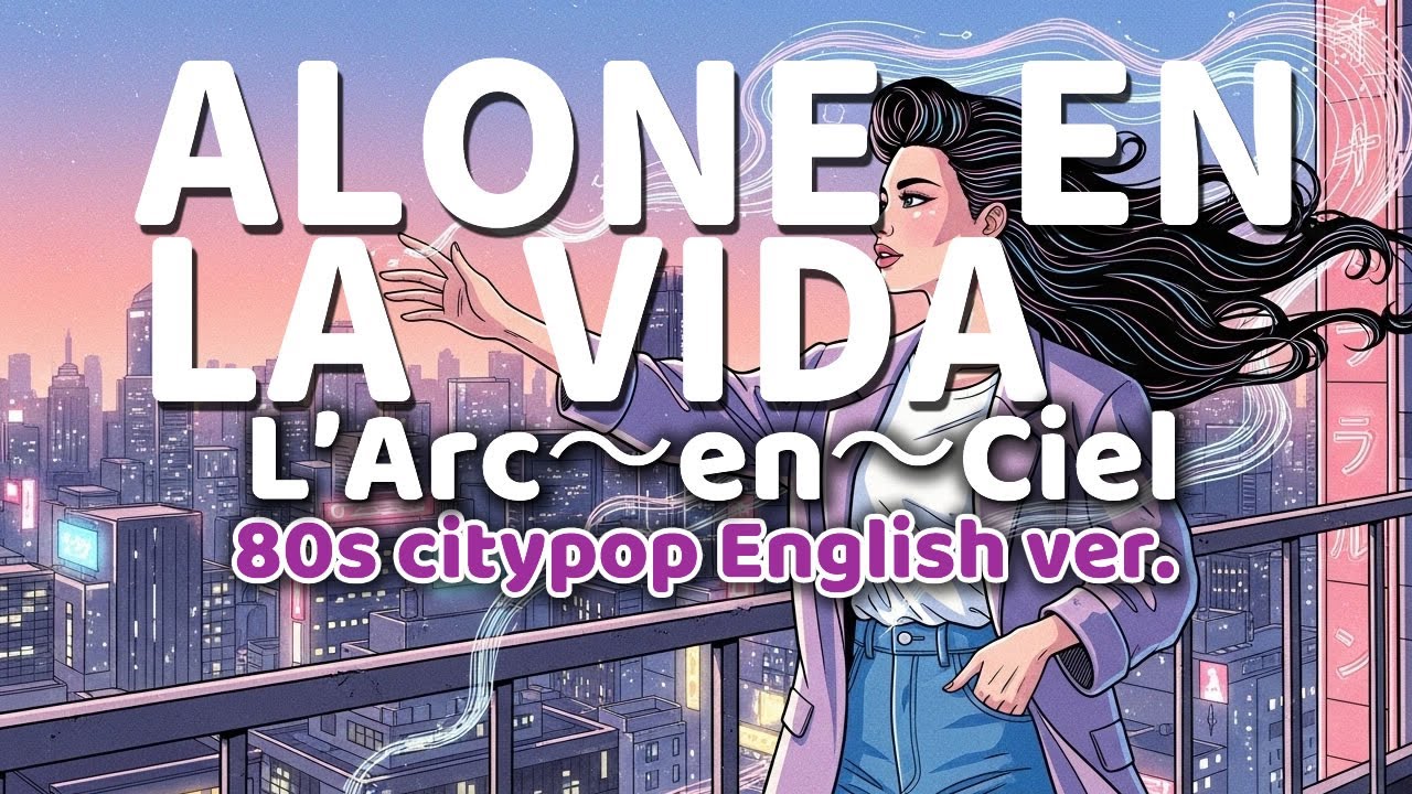ALONE EN LA VIDA ｰ L'Arc〜en〜Ciel ｰ 英語歌詞80s City Pop Ver English Lyrics