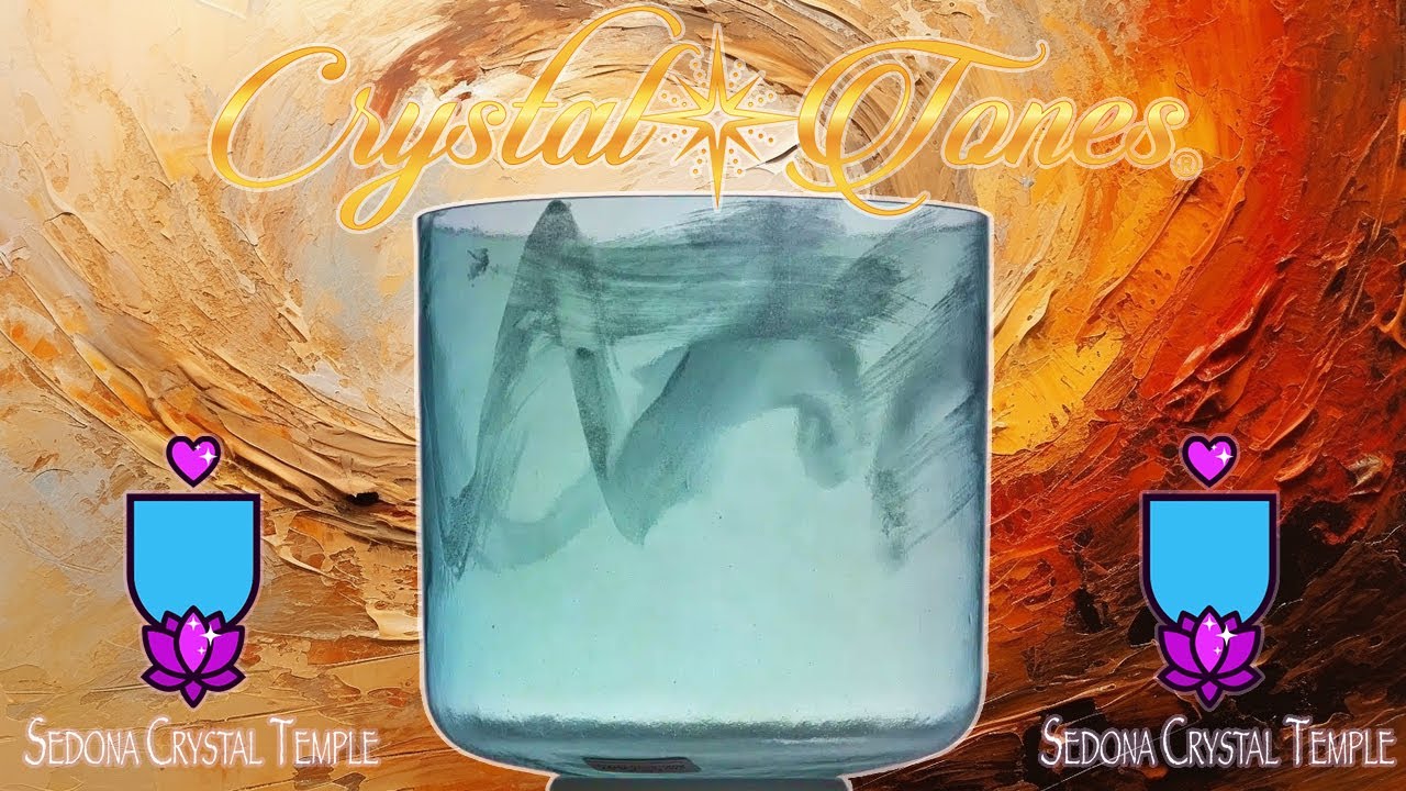 Azeztulite & Aqua Aura Gold Alchemy Singing Bowl | Sedona Crystal Tones&trade;