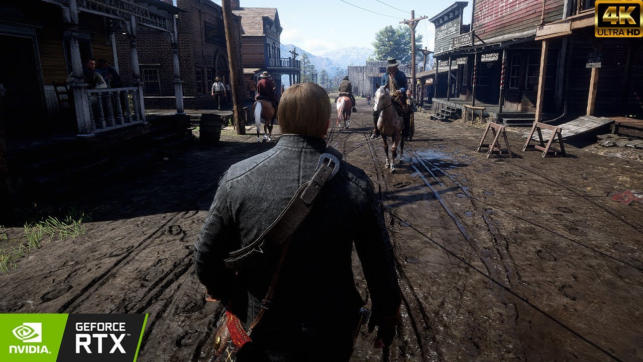 RDR 2 для ПК &mdash; 4K Ultra Max настройки, игровой процесс в режиме Free Roam | Демонстрация графики ...