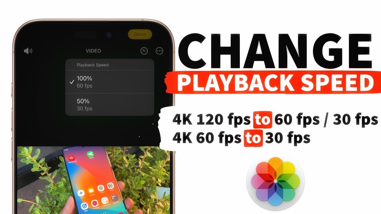 How To Change Video Playback Speed On iPhone | Convert 120 FPS, 60 FPS Video To 60 FPS, 30 FPS