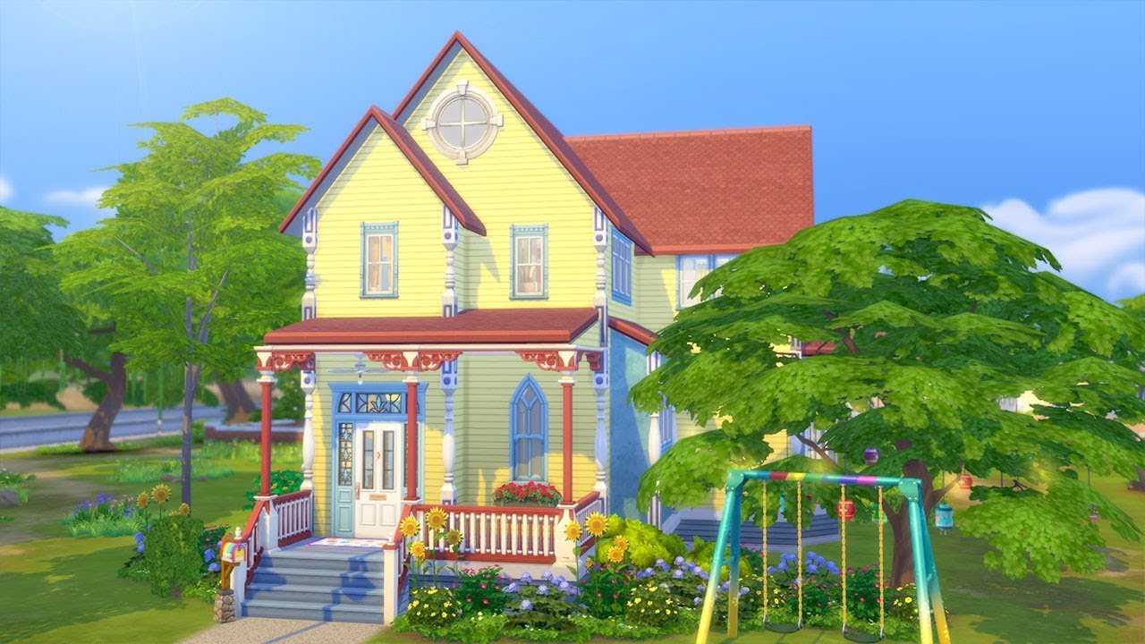 RAINBOW CLOWN HOUSE // The Sims 4: Speed Build