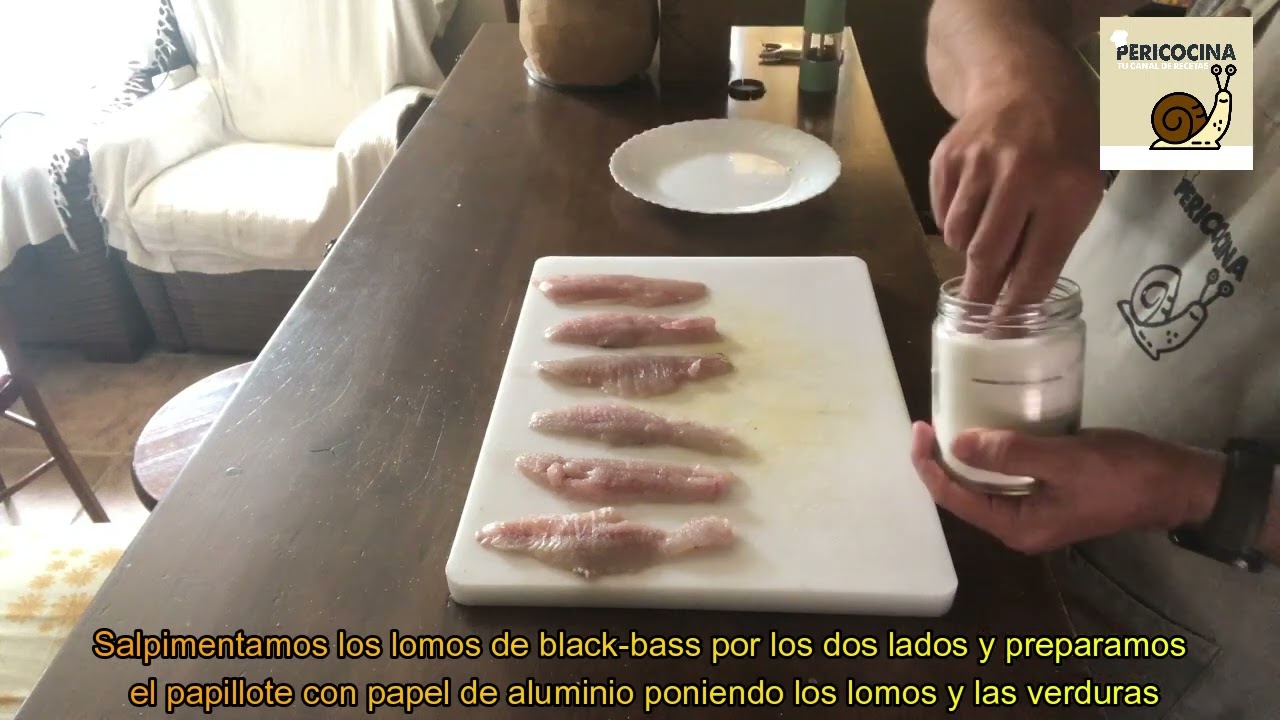 BLACK BASS EN PAPILLOTE