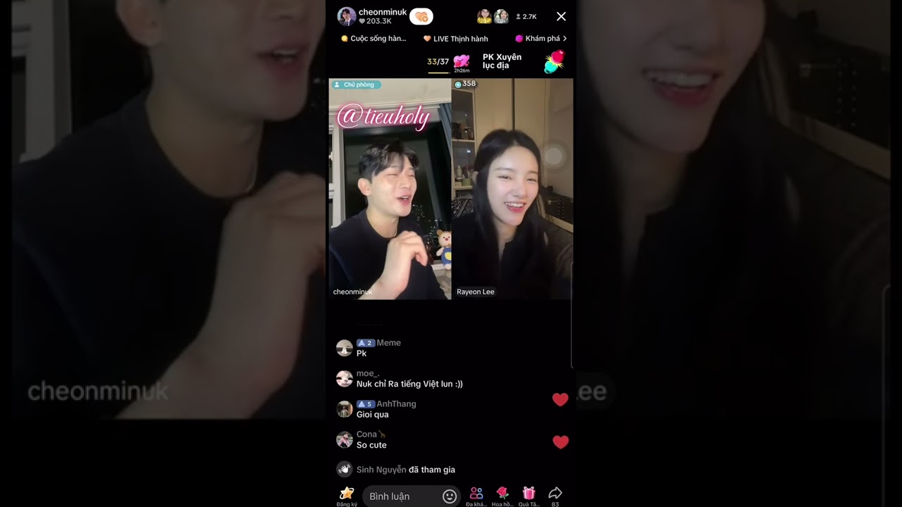 [ Minuk live ] màn pk cùng rayeon p1 (tối 4/11) 