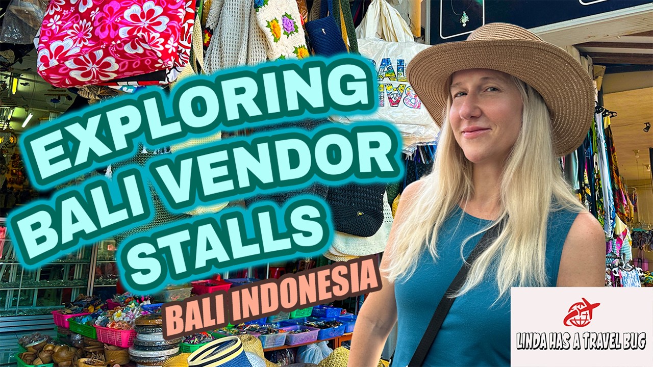 Охота за шляпами от солнца в Сануре, Бали: осмотр балийских рыночных прилавков и встречи с местны...