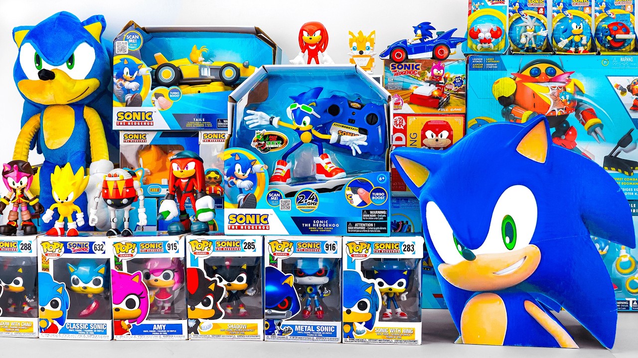 Sonic the Hedgehog Galaxy Toy Collection | toy unboxing no talking toy review ASMR