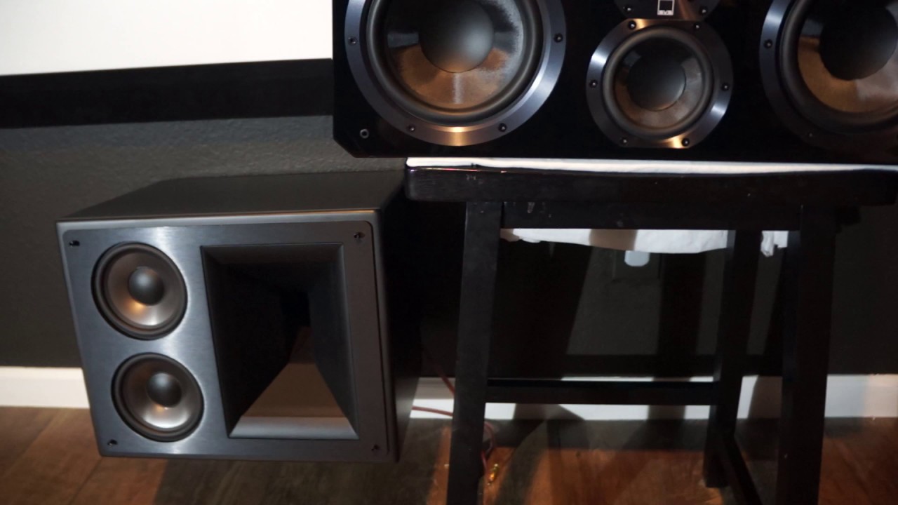 Klipsch 525 THX Ultra 2 vs SVS Ultra Center speakers amatuer comparison