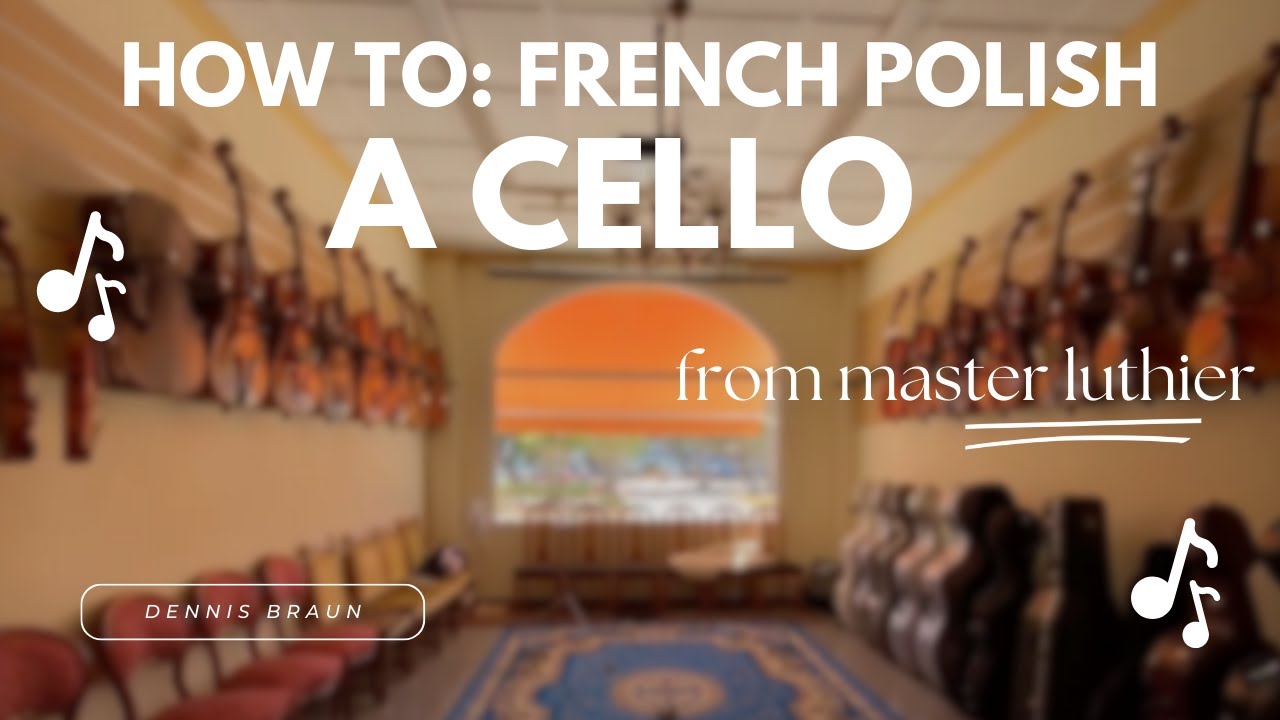 How to French Polish a Cello with Master Luthier #spain #dennisbraun