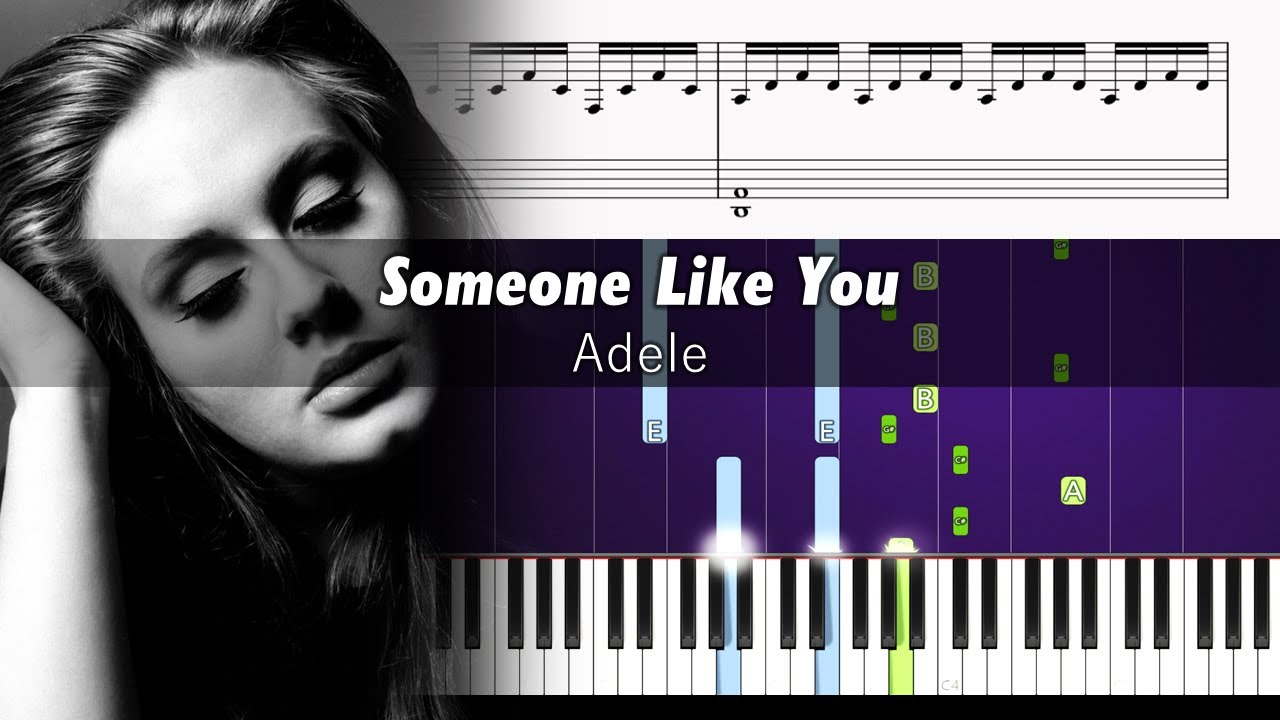 How to play piano part of Someone Like You by Adele