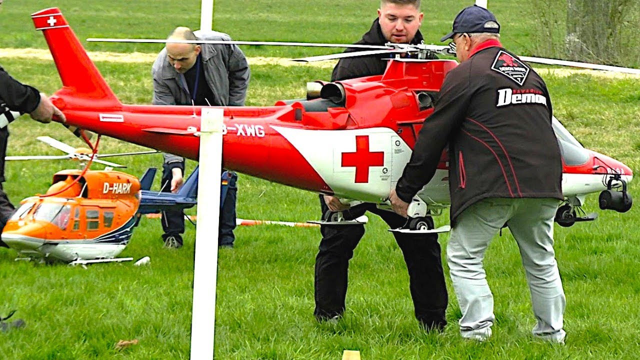Huge XXL RC Scale Turbine Agusta A109 K2 Model Helicopter @ ROTOR Live 2024