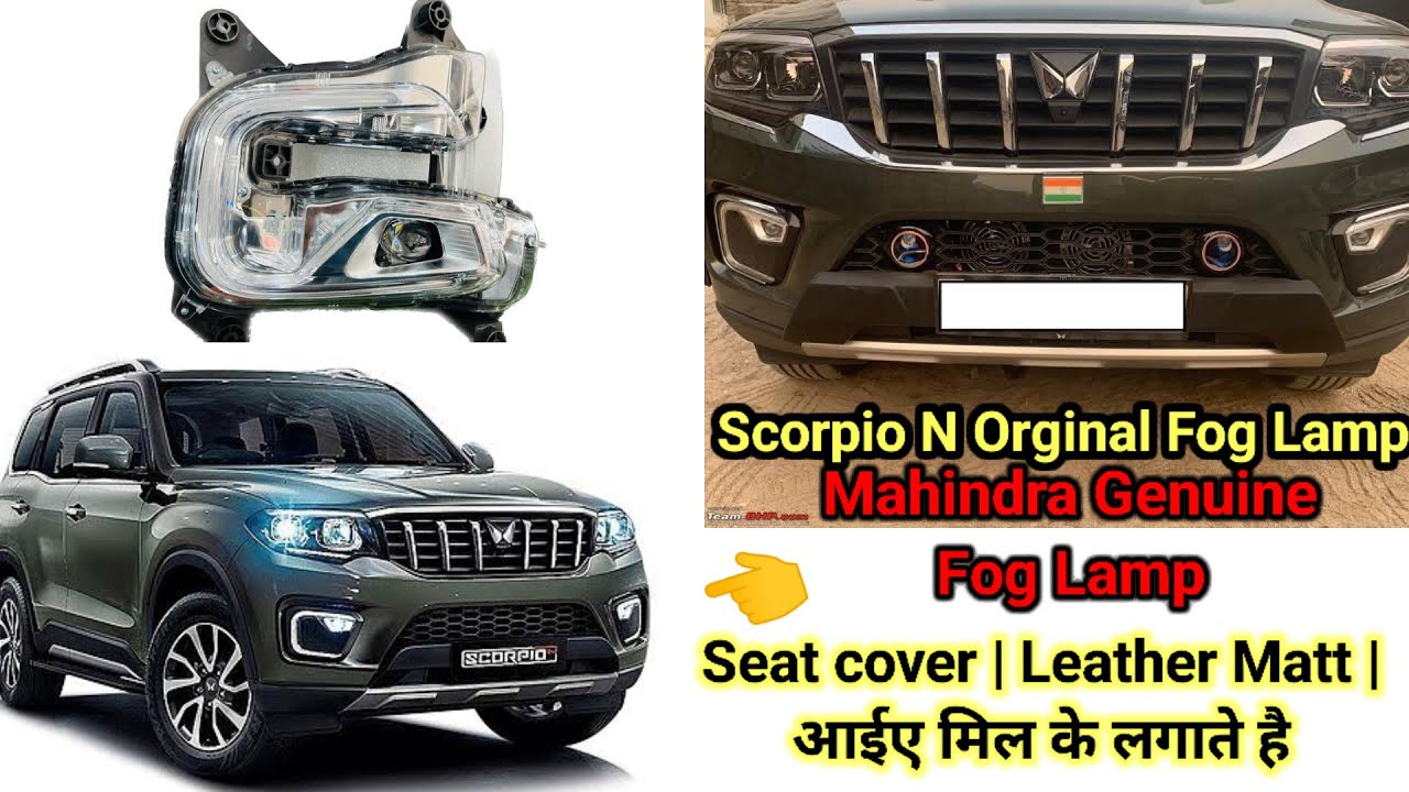 Mahindra New Scorpio N Orginal Fog Lamp  installation | Scorpio N z2 Modified | Scorpio 2024 modifi