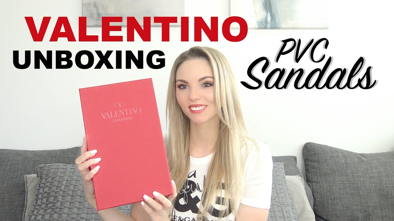 VALENTINO PVC SANDALS UNBOXING + FIRST IMPRESSIONS