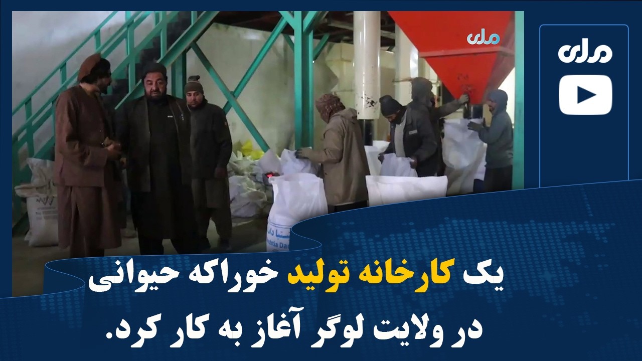 یک کارخانه تولید خوراکه حیوانی به ارزش ۲۰۰ هزار دالر در ولایت لوگر آغاز به کار کرد