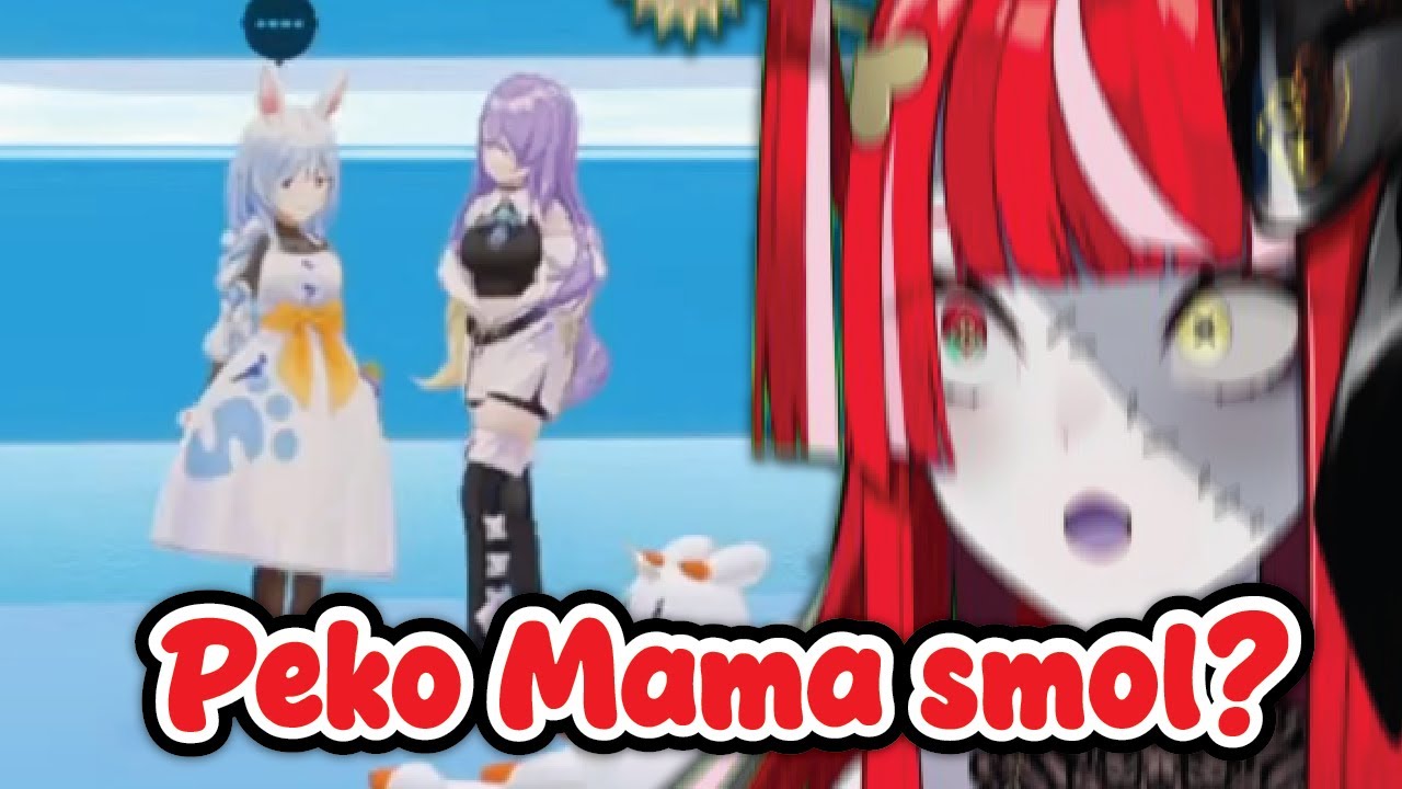 Ollie didn't expect Peko Mommy to be this small !!