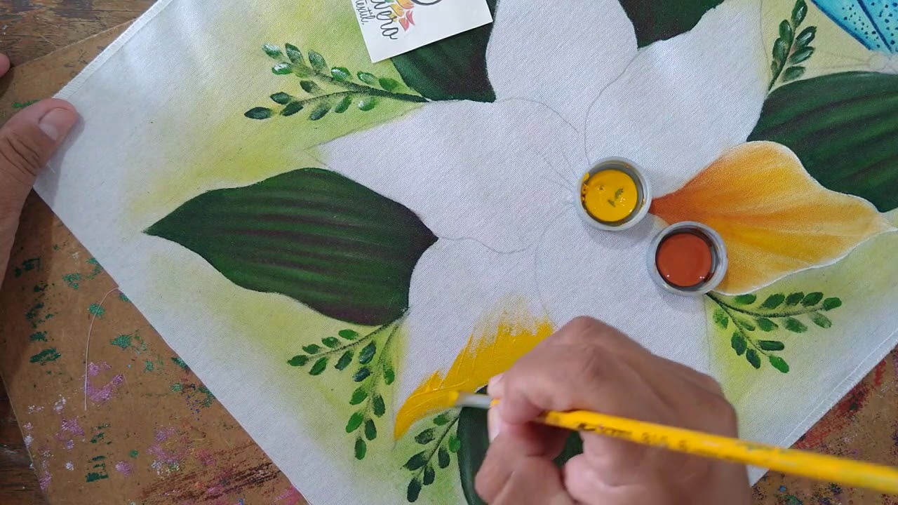 Pintando flor Lili vídeo 1.