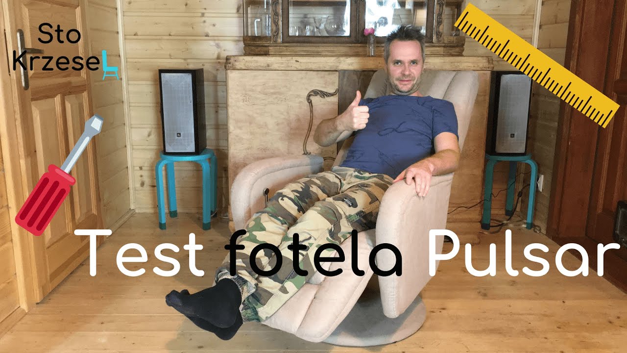 Test fotela z masażem Pulsar