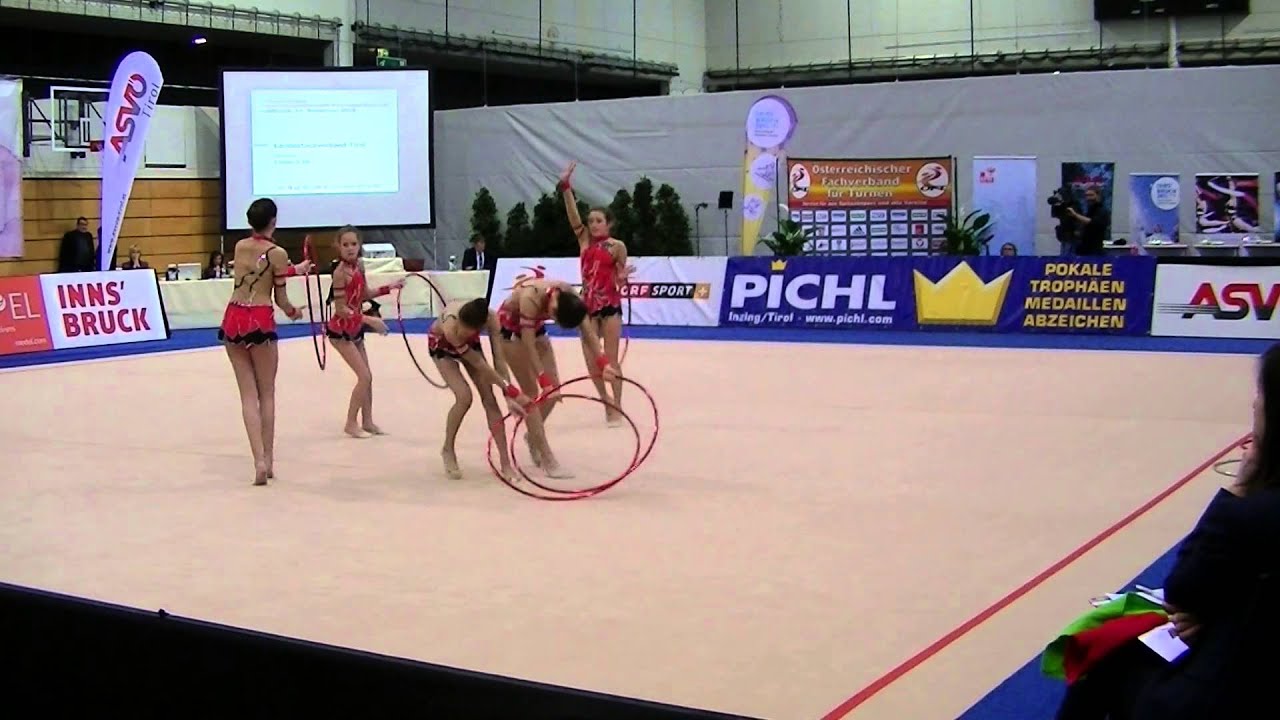 Rhythmische Gymnastik: Gruppen ÖM Innsbruck 2015 Tirol Juniorinnen (5 Reifen)