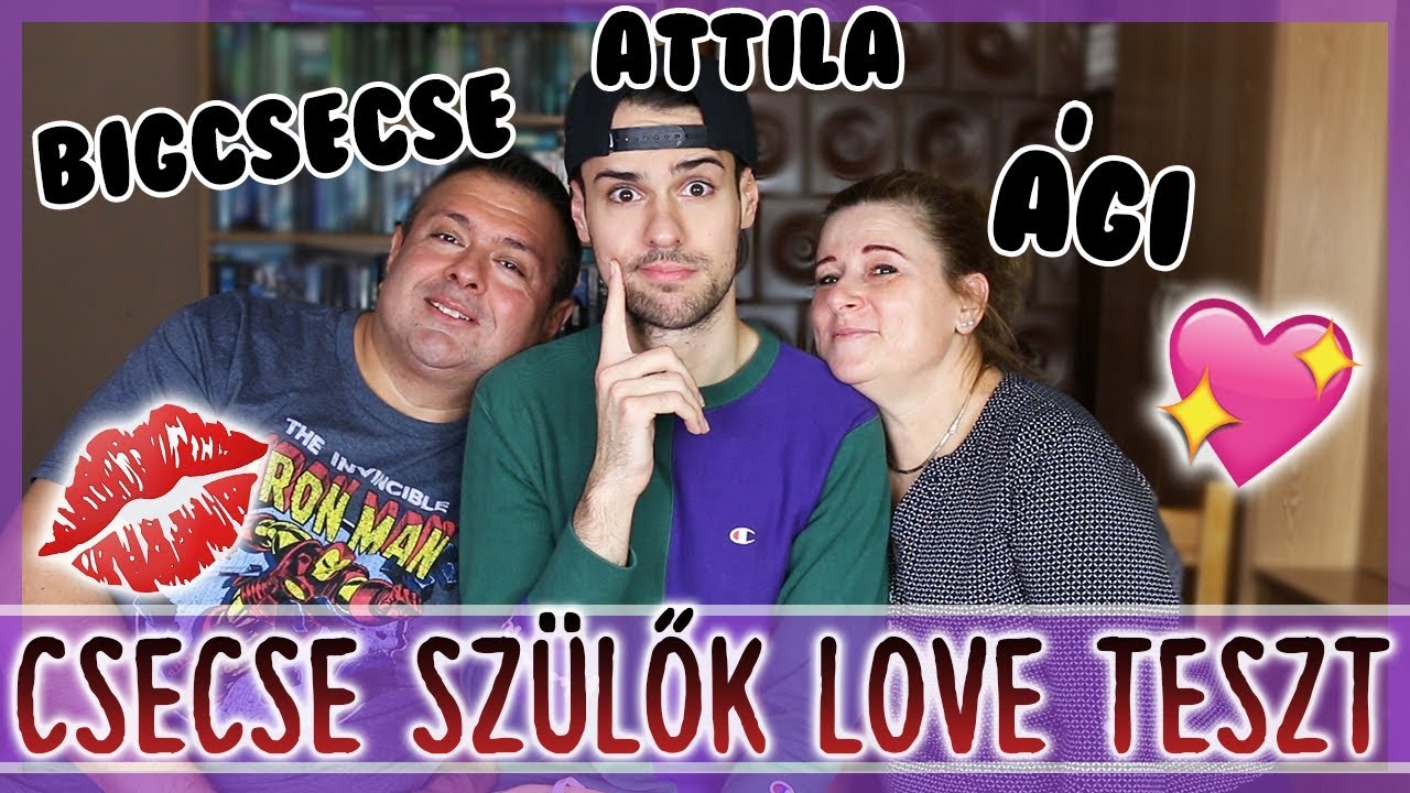 $ ELSŐ CSÓK?! 😱💋 CSECSE SZÜLŐK LOVE TESZT ❤️ $