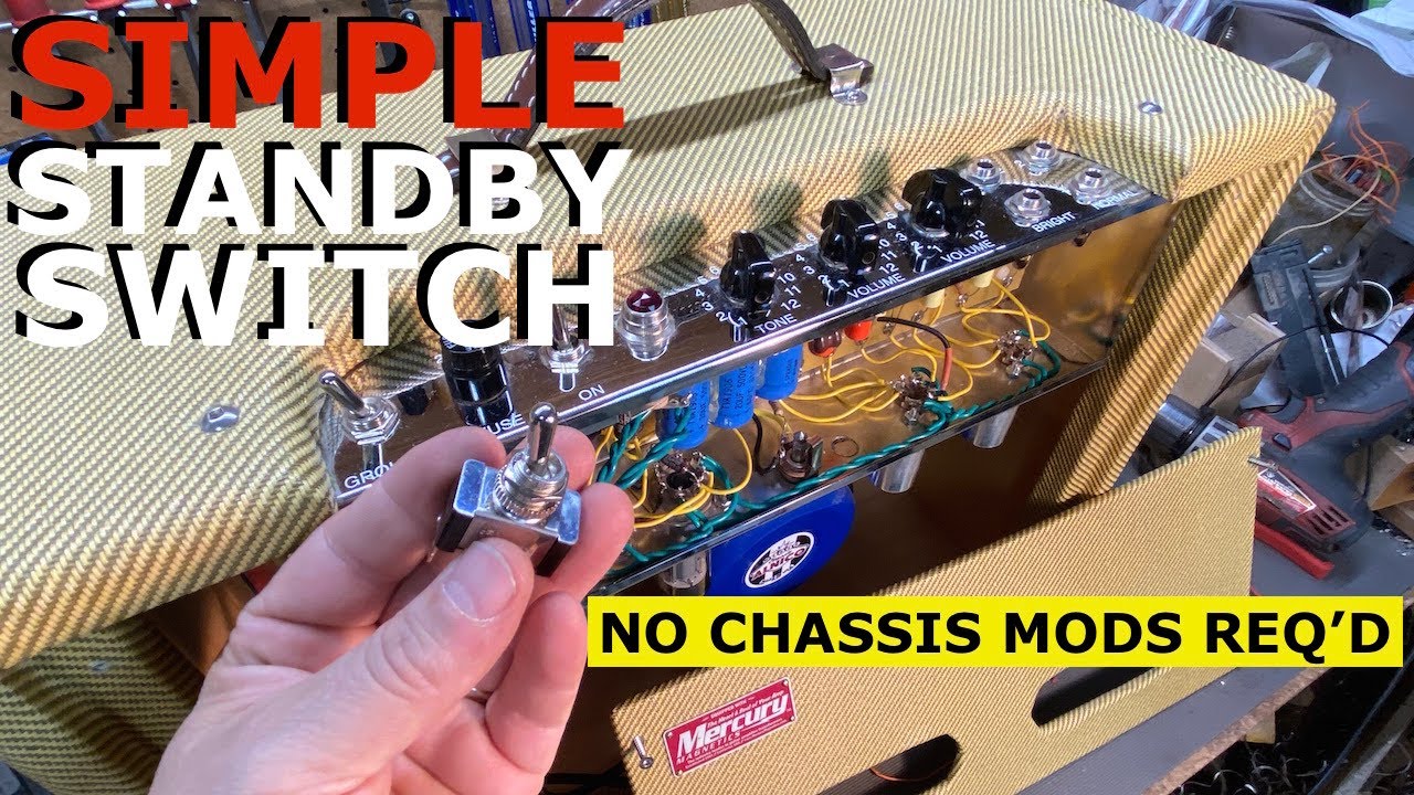 Install a STANDBY SWITCH in a tube amp without any chassis modifications / 1 switch ON/OFF & STANDBY
