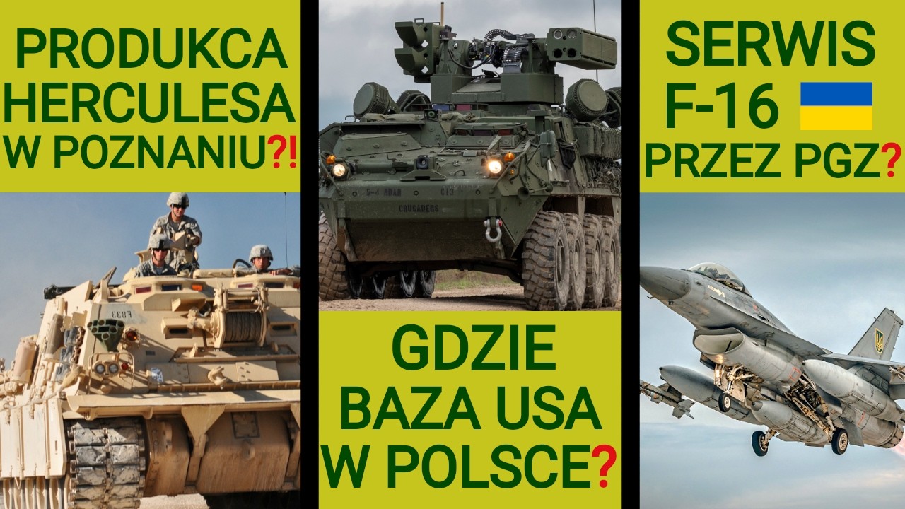 Amerykańska baza w Polsce za 12 mld zł?! Będziemy serwisować F-16 ze wschodu?: WOJSKOWE NEWSY #424