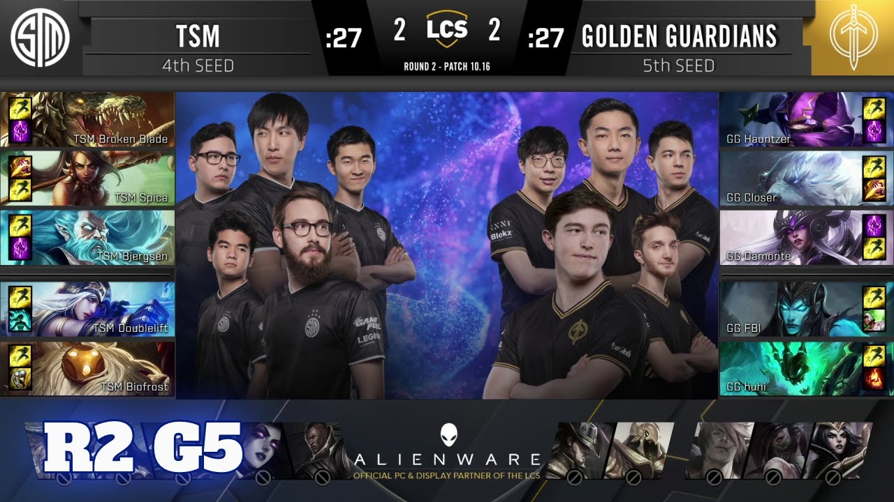 Golden Guardians vs TSM - Game 5 | Round 2 Playoffs S10 LCS Summer 2020 | GG vs TSM G5