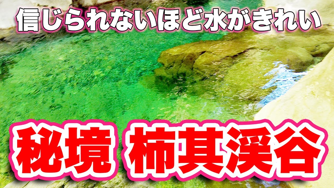 長野県に来たら見逃すな！秘境『柿其渓谷』の絶景を探索！まさにエメラルドグリーン！驚くほど青い川を歩く！【旅行VLOG、レビュー】知られていない穴場スポット！