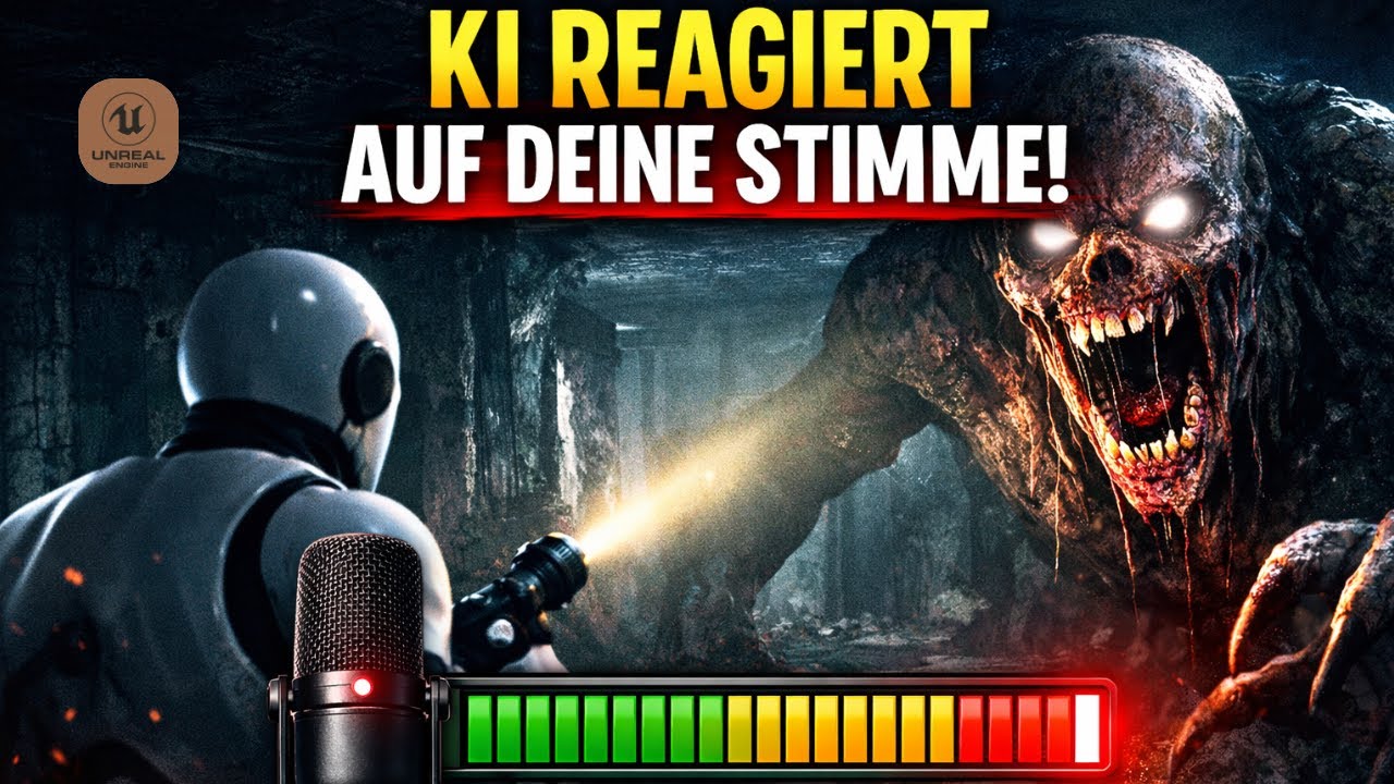 KI reagiert auf deine Stimme in UE5 (Mic Detection + Gegner rennt zu dir)