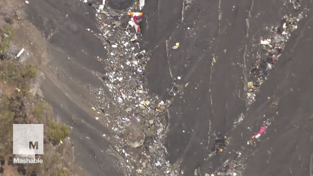 Footage of the Germanwings Flight 9525 crash site | Mashable
