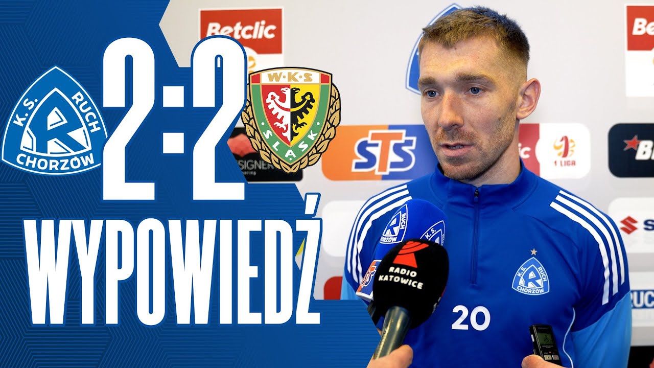Szymon Szymański po meczu Ruch Chorzów 2-2 Śląsk Wrocław (08.02.2026)