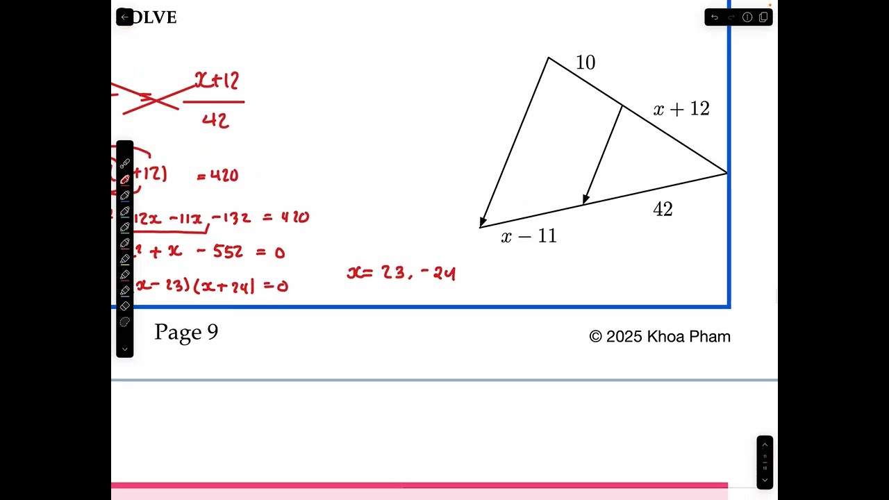 7.4 Similarity w Parallel Lines