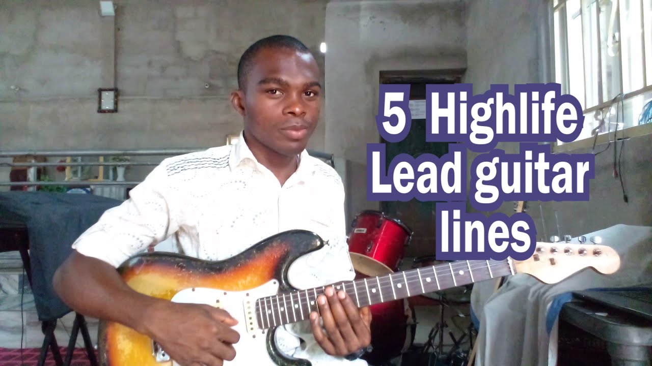 5 Highlife Lead guitar lines (Lead guitar tutorial)