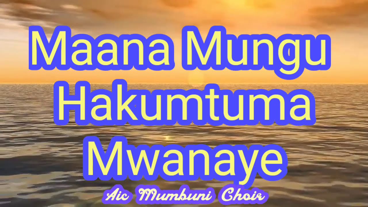 AIC MUMBUNI CHOIR_TULITAZAMENI PENDO LAKE [OFFICIAL LYRIC VIDEO] GOD'S LOVE