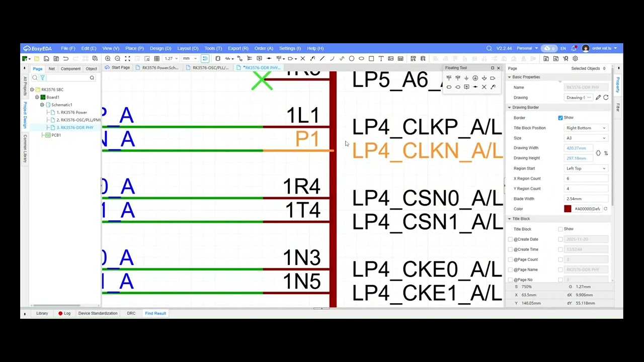 03.  DDR PHY - RK3576 SoM - Hardware Design