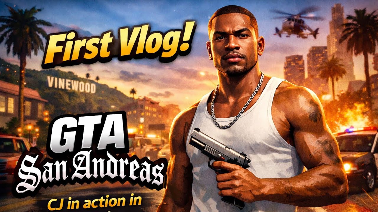 FIRST VLOG GRAND TFTH AUTO SAN ANDREAS CJ IN ACTION IN SAN ANDREAS DUNKI IN TO COUNTRY
