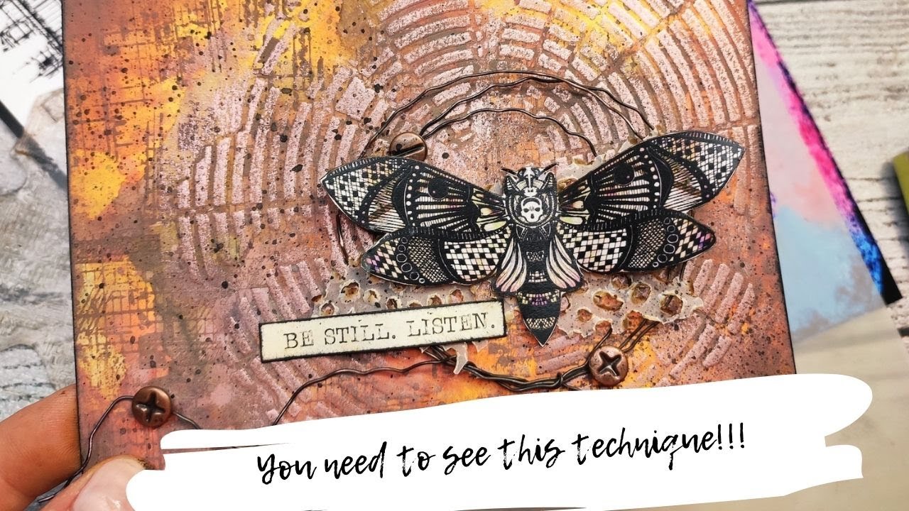 Optimising your stencils- new mixed media technique