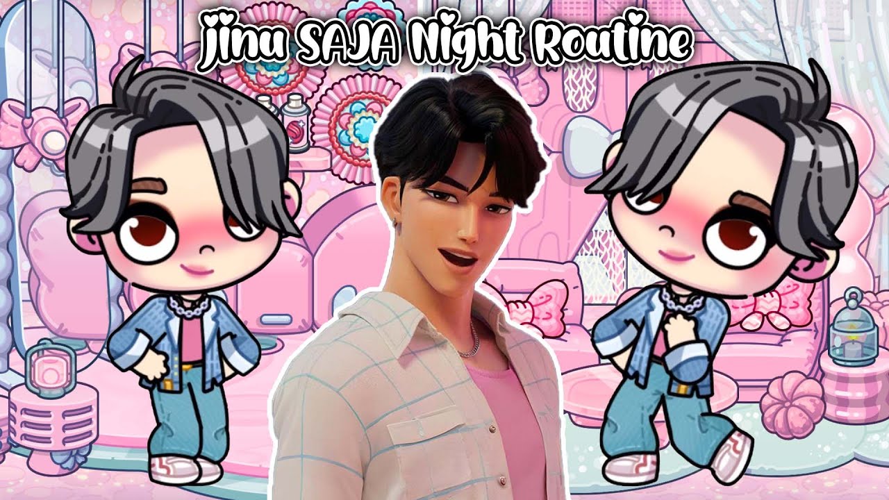 JINU SAJA Night Routine🩷🩵| Avatar World | Pazu