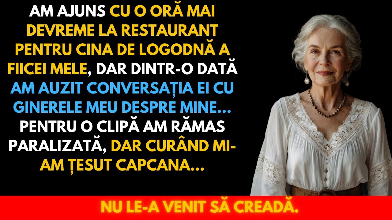 Am Ajuns Devreme La Cina De Logodnă A Fiicei Mele Și Am Auzi O Conversație Care Mi-a Schimbat Totul