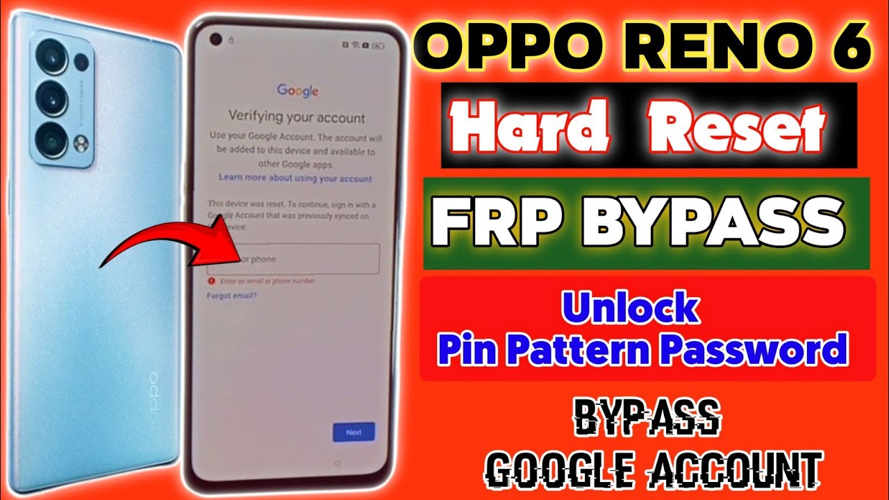 Oppo Reno 6 Frp Bypass / Hard Reset Without Pc | Google Account Lock Unlock | New Security Update