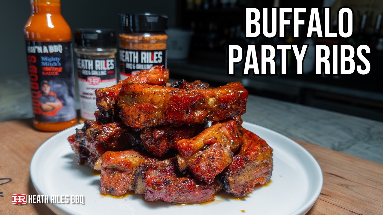The Best Buffalo Party Ribs | Heath Riles BBQ