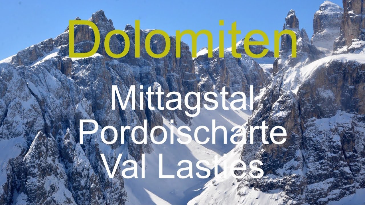 Mittagstal Pordoischarte Val Lasties Dolomiten