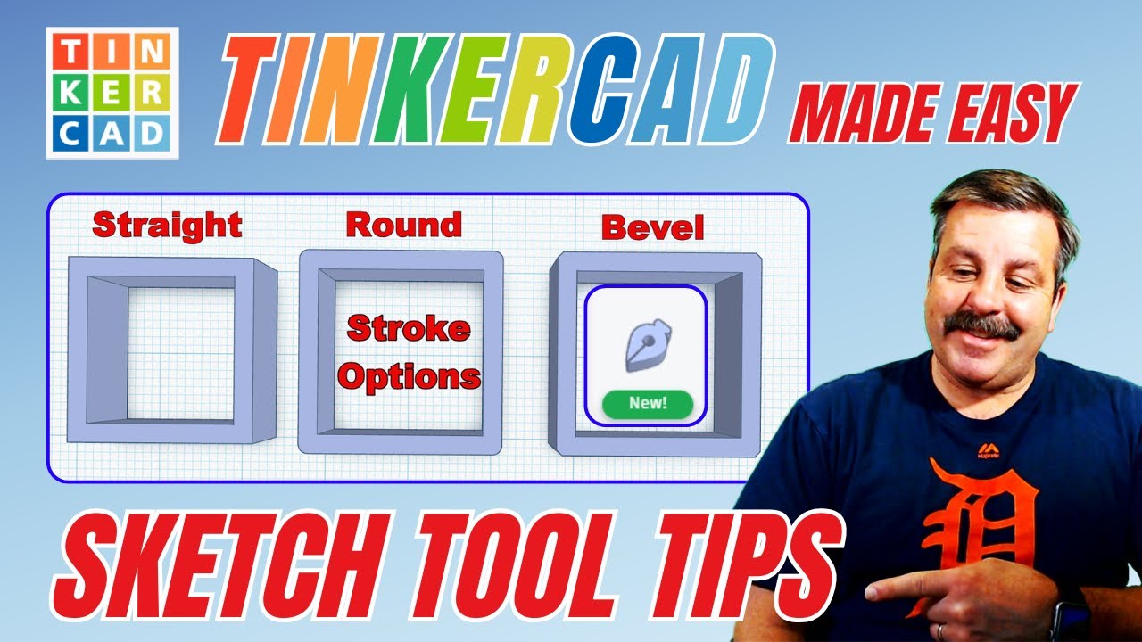 The NEW Tinkercad Sketch Tool Stroke Options in Minutes! Literally 💯🔥