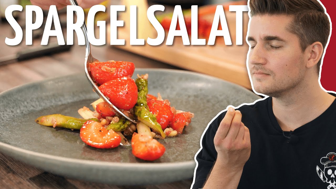 Spargelsalat Rezept mit Erdbeeren [MUSST Du probieren]