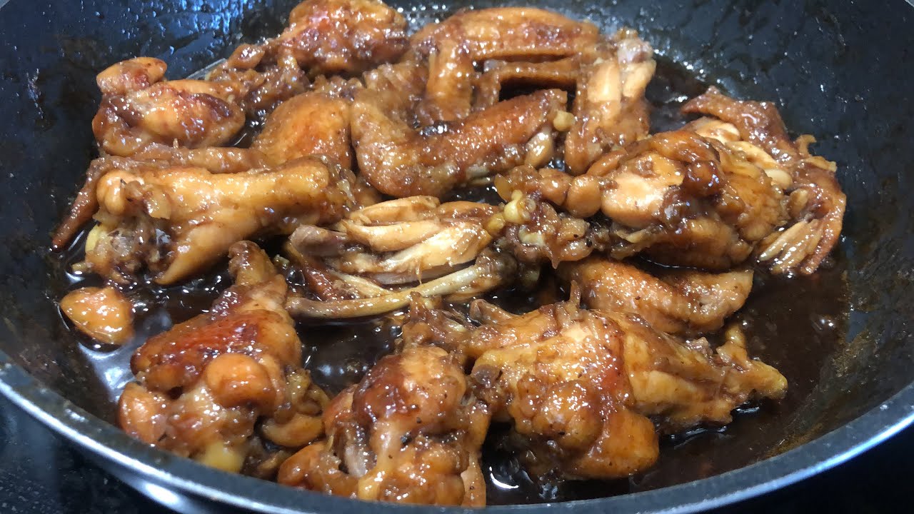 Chicken wings in Coca-Cola