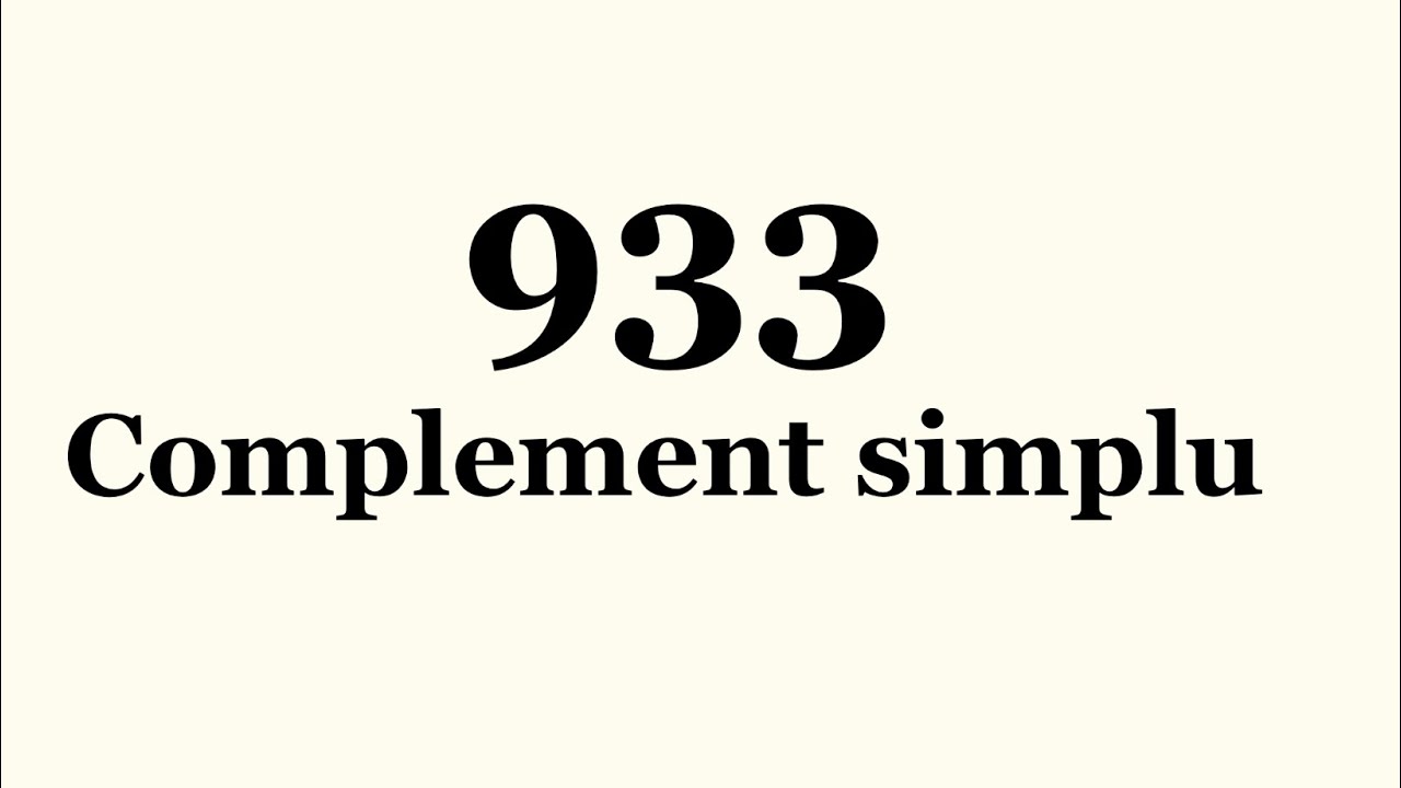 Problema 933 C.S. UMFCD CHIMIE 