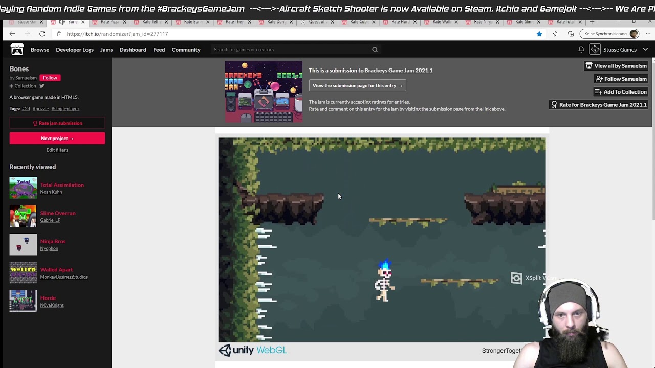 Bones - Playing #BrackeysGameJam Games