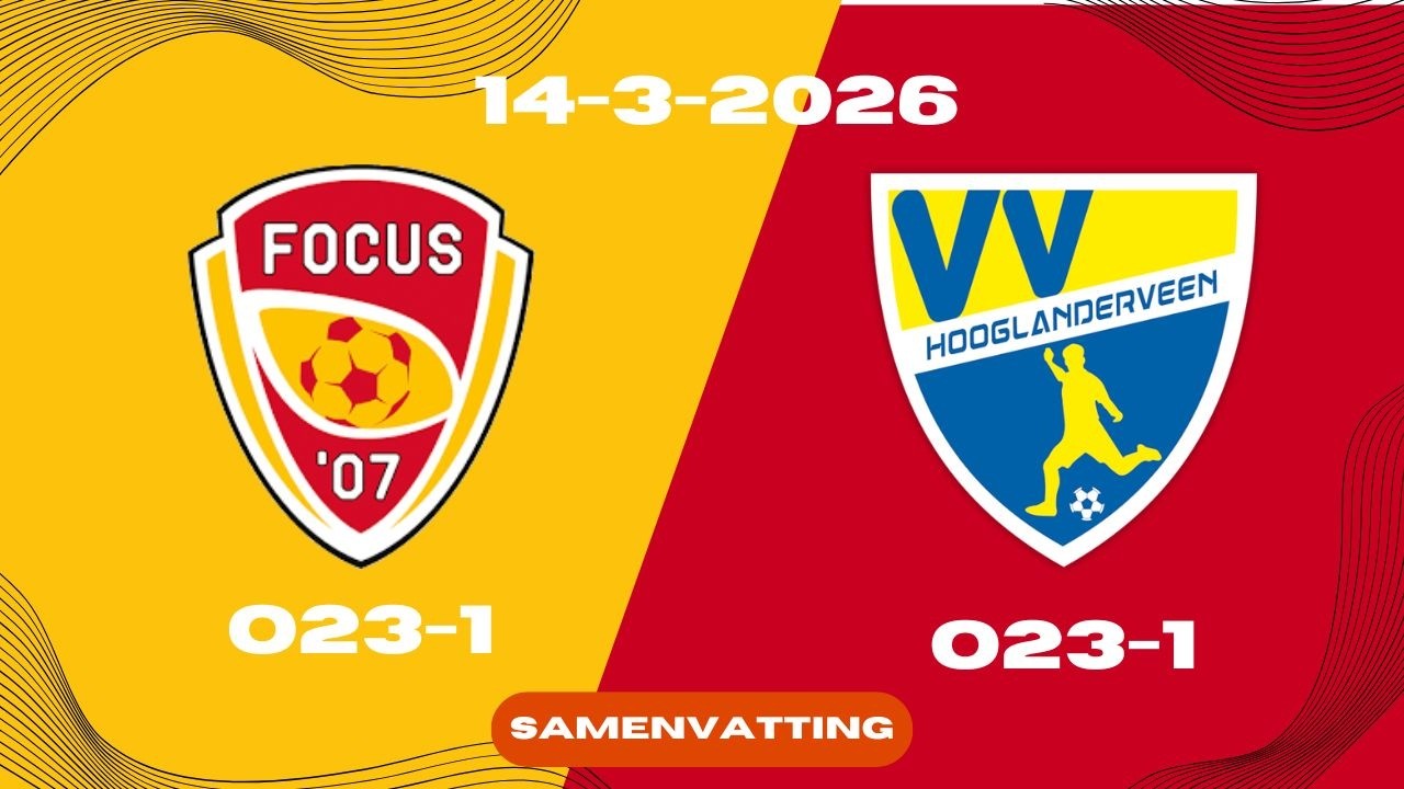 Kan O23-1 Aanhaken bij de Top? | Focus '07 O23-1 - VV Hooglanderveen O23-1 | Samenvatting