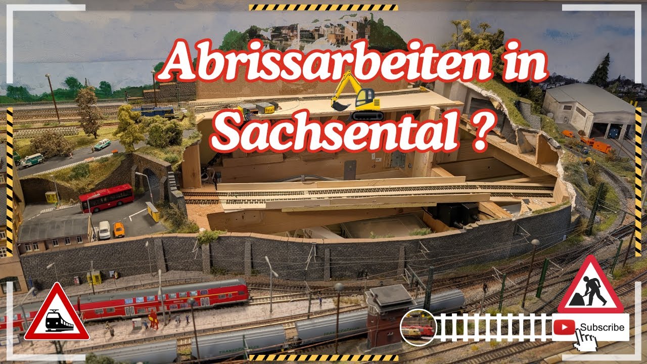 Erneute Abrissarbeiten in Sachsental ? // Modellbahn Spur TT