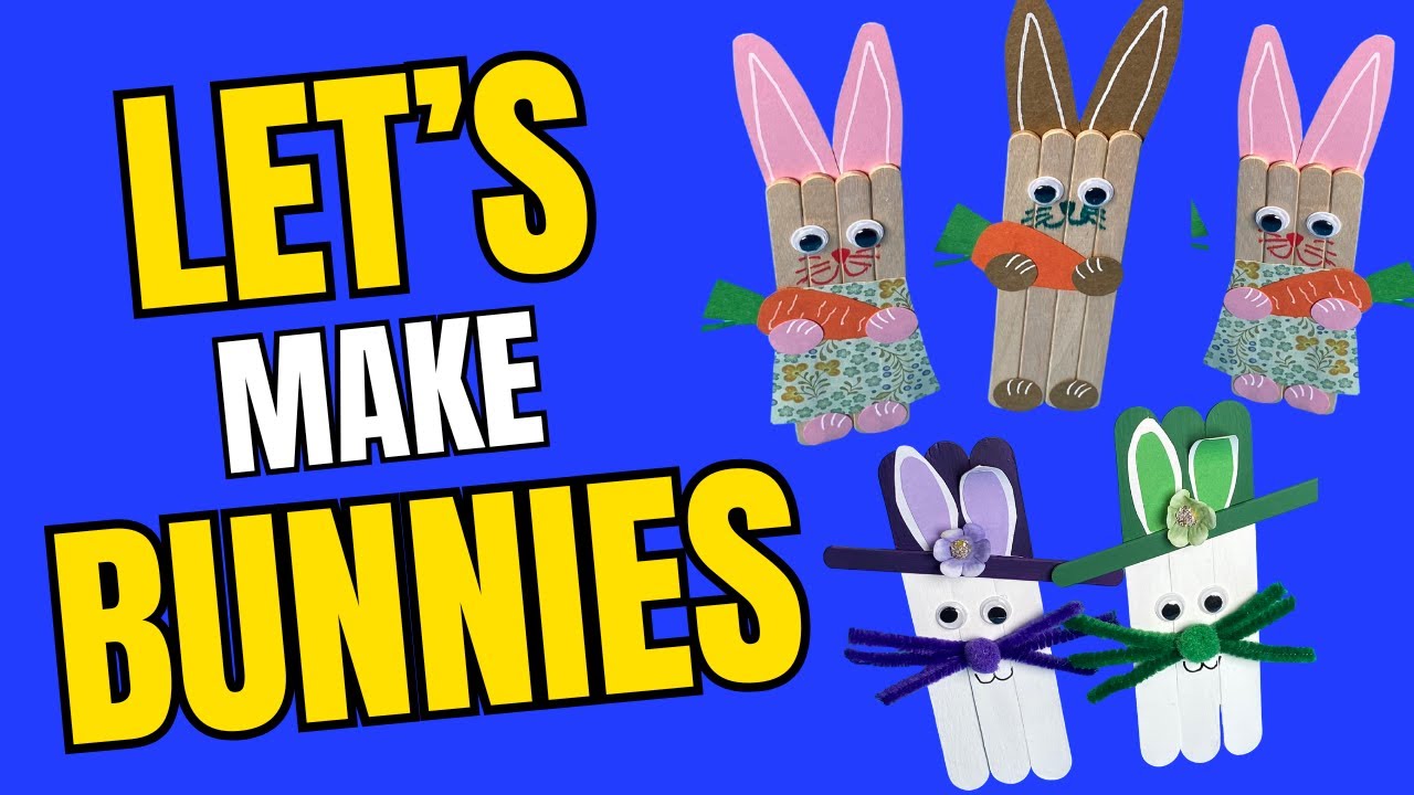 Crafts For Kids - How To Make Bunnies For Spring & Easter
